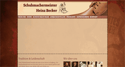Desktop Screenshot of becker-schuhe.de