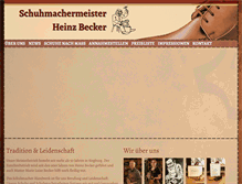 Tablet Screenshot of becker-schuhe.de